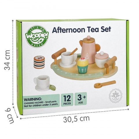 WOOPIE GREEN Drewniany Zestaw do Herbaty i Kawy 12 el. FSC