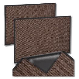 Wycieraczka wejściowa pod drzwi 40x60 cm NEILA brązowa zestaw 2 sztuk