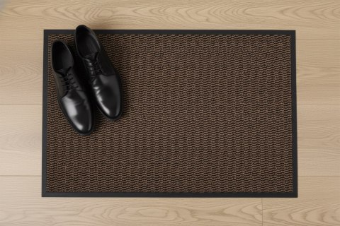 Wycieraczka wejściowa pod drzwi 40x60 cm NEILA brązowa zestaw 2 sztuk