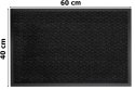 Wycieraczka wejściowa pod drzwi 40x60 cm NEILA szara zestaw 2 sztuk