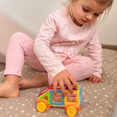 WOOPIE Klocki Magnetyczne Pojazd Mini Budowle 22el.
