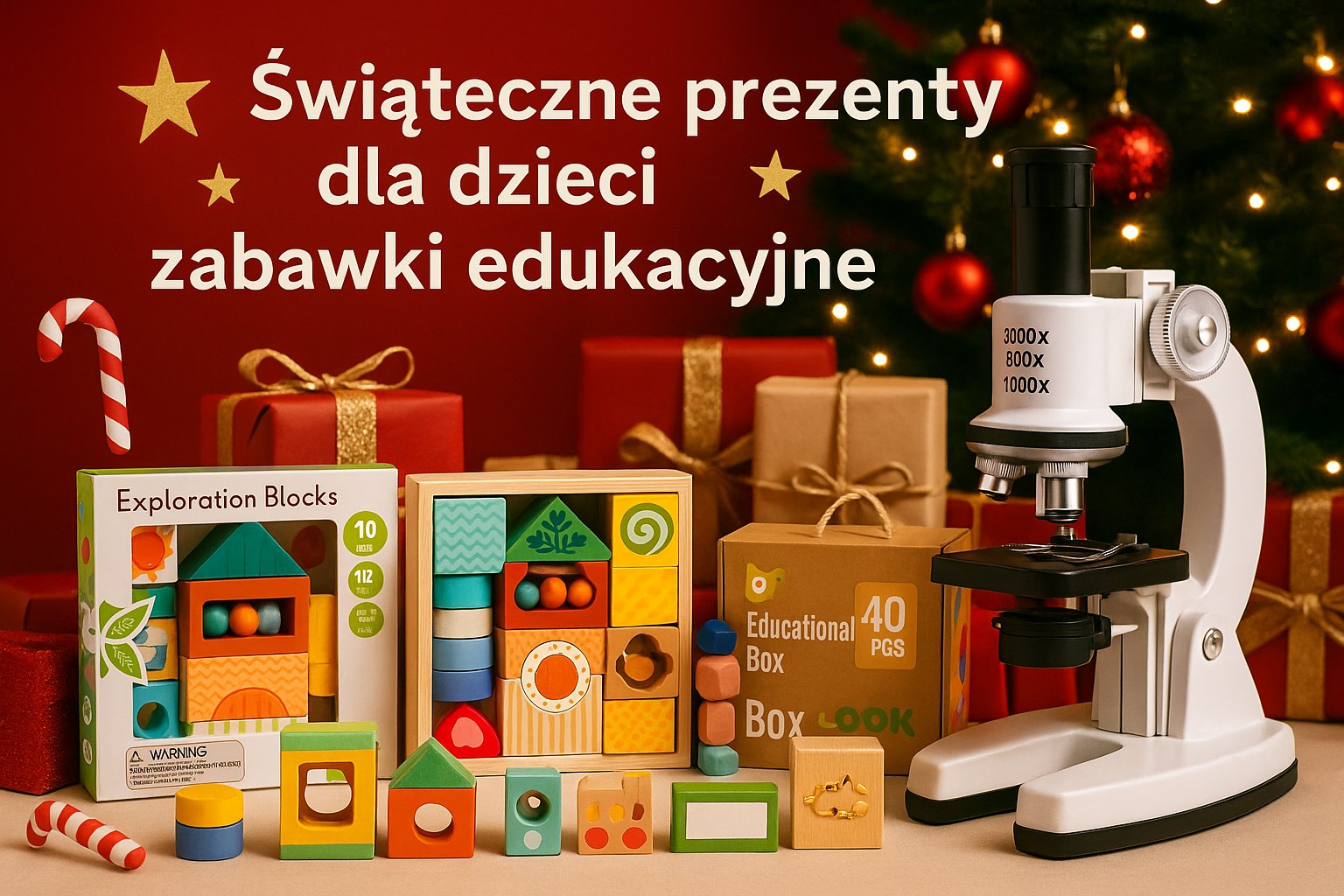 Świąteczne prezenty dla dzieci – dlaczego warto postawić na zabawki edukacyjne?